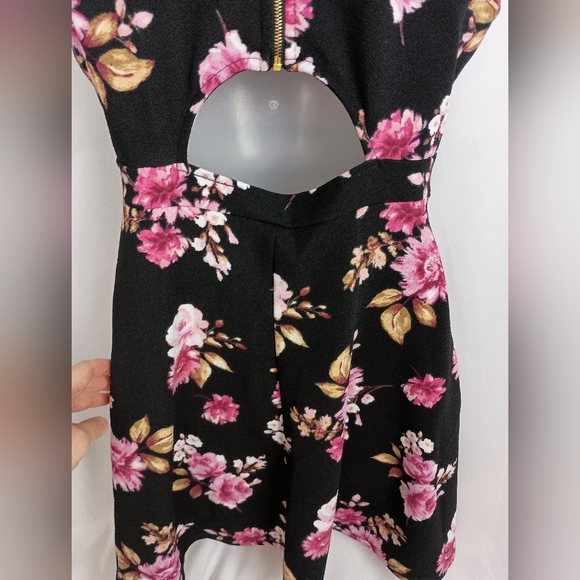 2/$30 No Boundaries Barbiecore Elegant Black and Pink Mini Dress (#216) - Picture 6 of 11